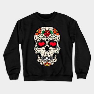 colorful Sugar Skull Crewneck Sweatshirt